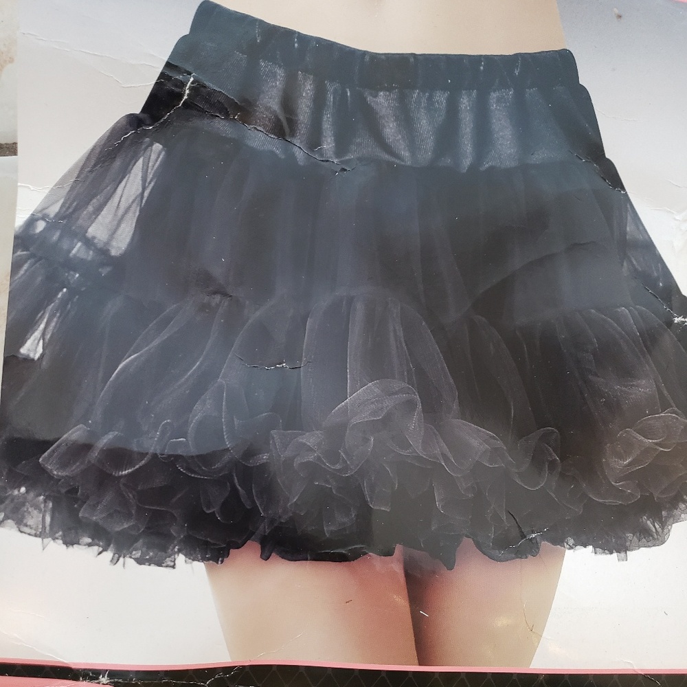 Full black petticoat